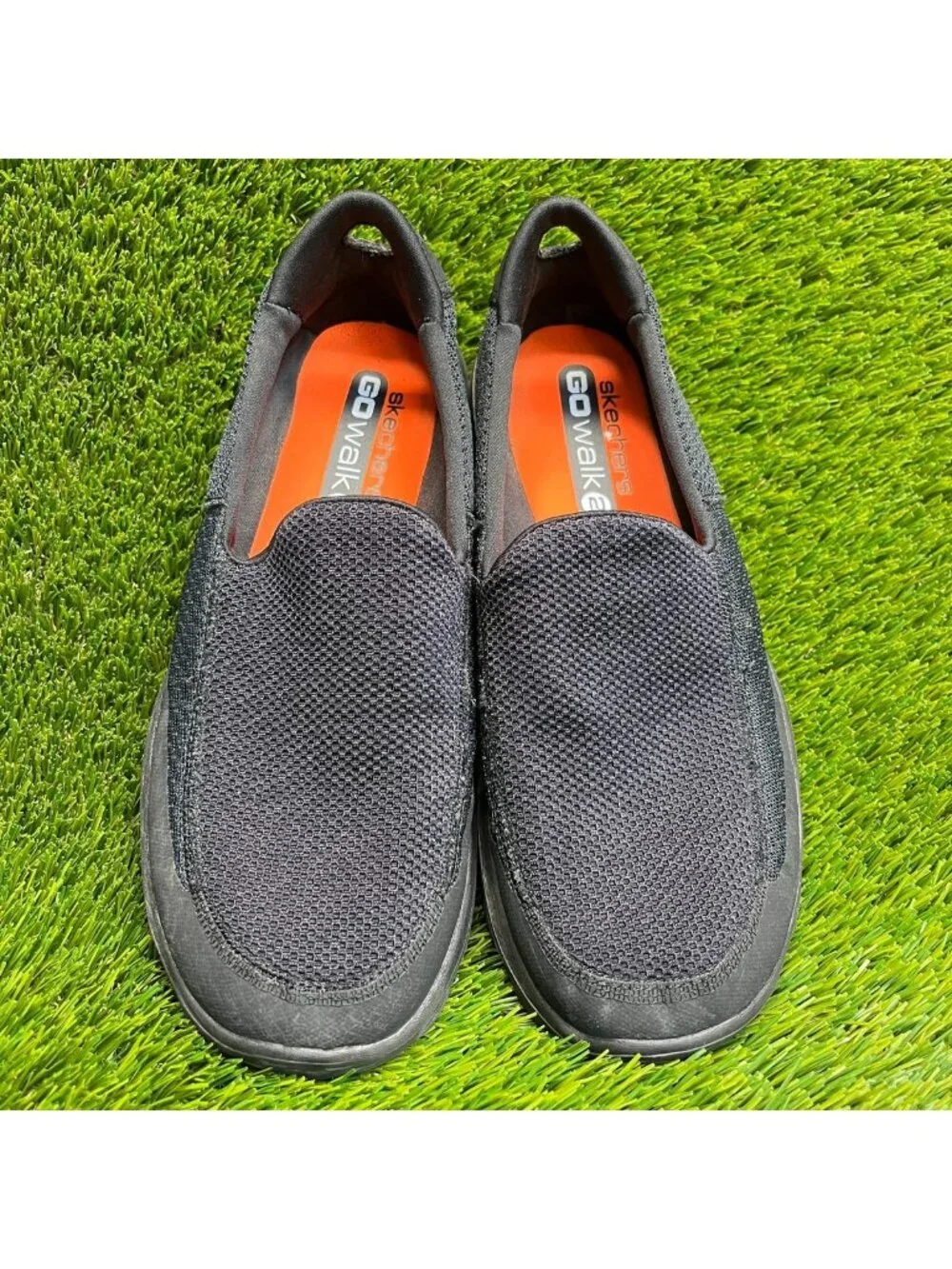 Skechers Go Walk 2 Mens Size 9 Black Casual Outdoor Walking Slip On Shoes